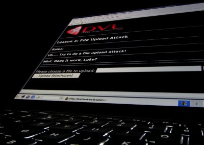 Remote hack on Damn Vulnerable Linux