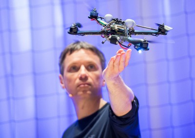 The athletic power of quadcopters
