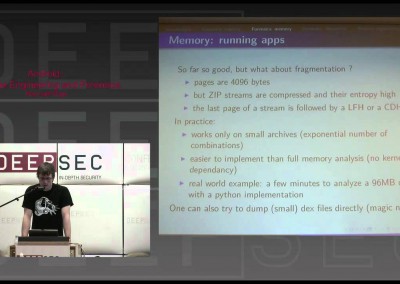 DeepSec 2010: Android reverse engineering and forensics